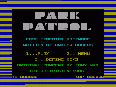 Park Patrol (1987)(Firebird Software)